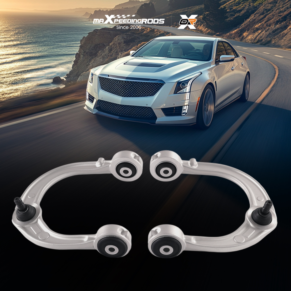 Pair Front Upper Control Arms w/ Ball Joint Kit compatible for Cadillac CTS 2003-2007 RWD