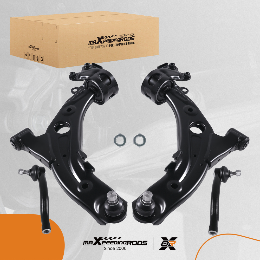Front Lower Control Arm +Ball Joint Tie Rod End compatible for Mazda CX-7 2007-2012 K620896