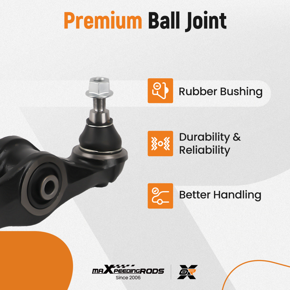 Paire Triangles Avant Gauche Droite Bas de Suspension compatible pour VW Touareg 2002-2010