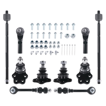10x Front Ball Joint Inner Outer Tie Rod Sway Bar Kit compatible for Dodge Dakota Durango