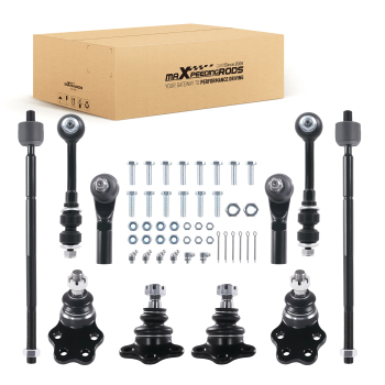 10x Front Ball Joint Inner Outer Tie Rod Sway Bar Kit compatible for Dodge Dakota Durango