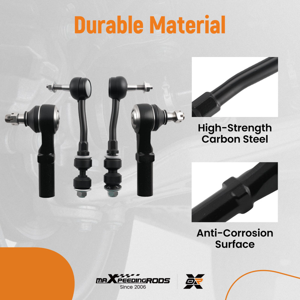 8pcs Front Upper Lower Ball Joints Tie Rods Set For 97- 99 compatible for Dodge Dakota Durango
