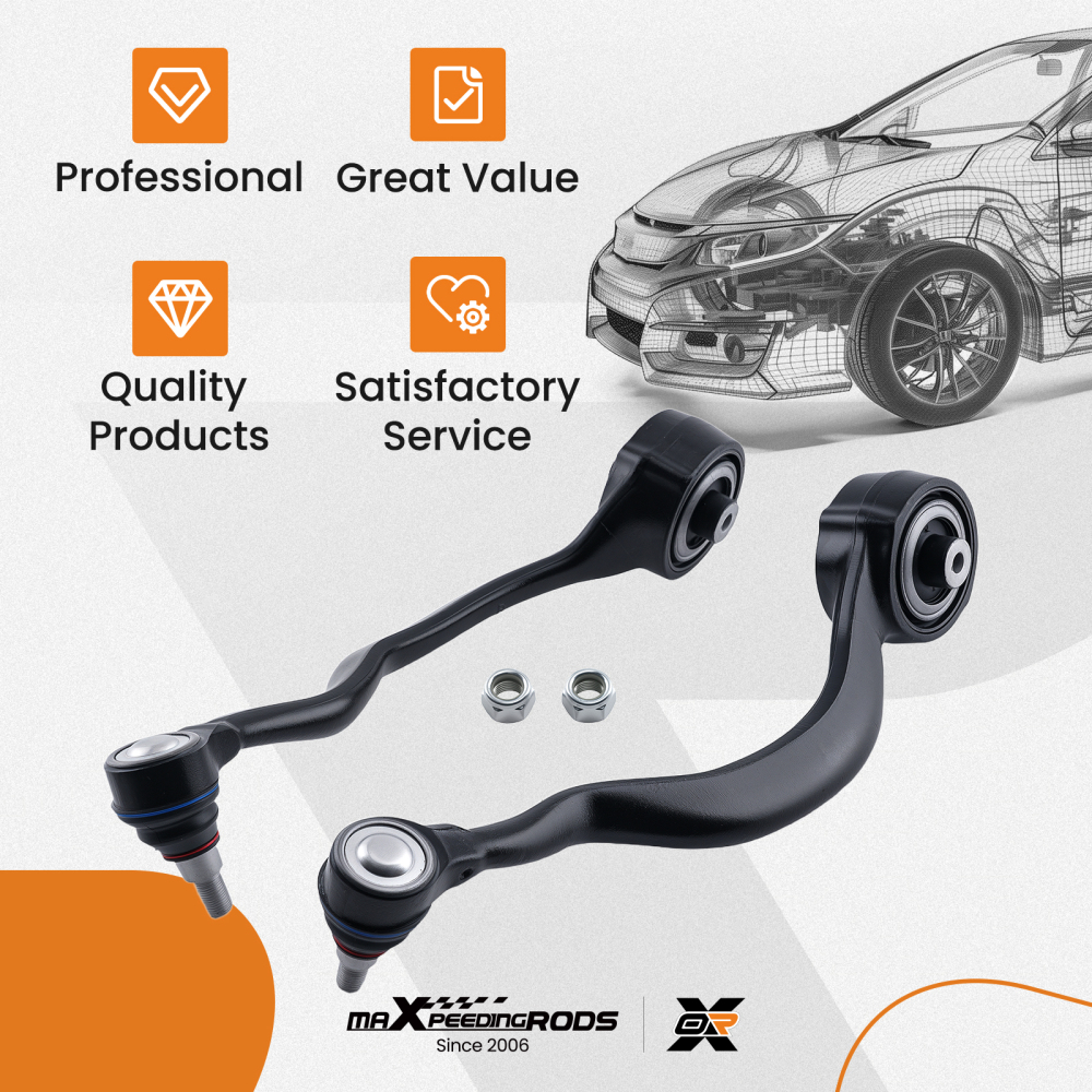 PAIR FRONT SUSPENSION WISHBONES CONTROL ARM LH+RH compatible for LAND ROVER L462 L405 L494