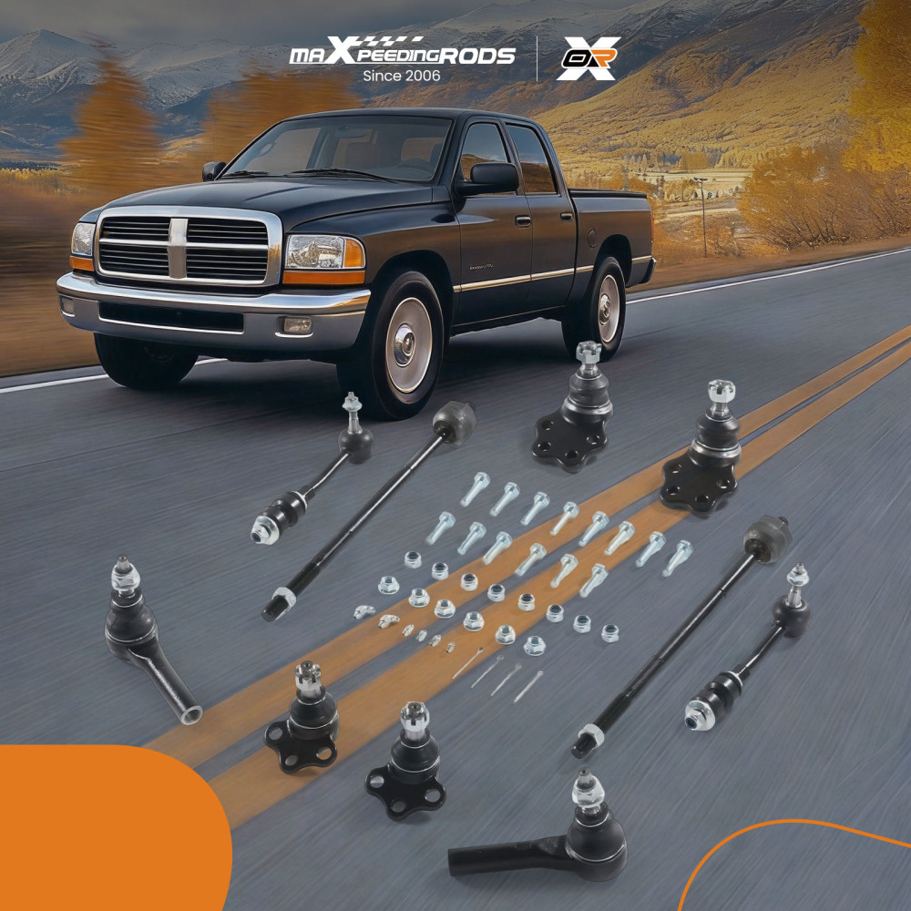 10x Front Lower Ball Joints Tie Rod Ends Sway Bars Kit for Durango Dakota 00-04