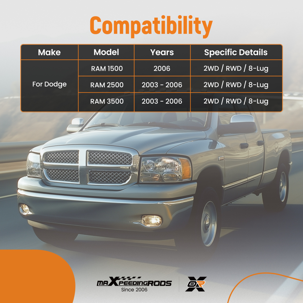 12x Front Control Arm Ball Joint Sway Bar for 2003 - 06 compatible for Dodge Ram 1500 2500 3500