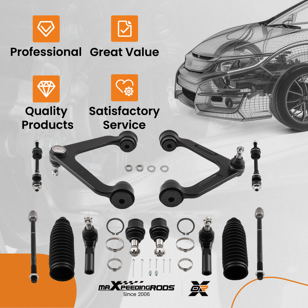 12x Front Control Arm Ball Joint Sway Bar for 2003 - 06 compatible for Dodge Ram 1500 2500 3500