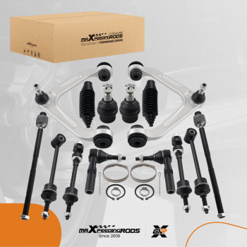 Front Rear Aluminum Control Arms Sway Bars Set compatible for Dodge Ram 1500 2500 3500 2WD