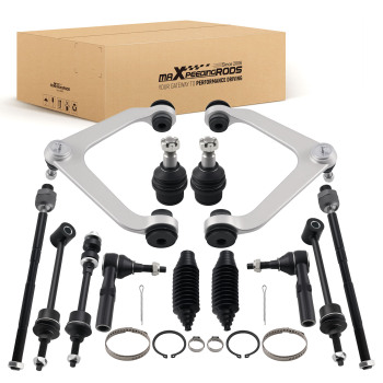 Front Rear Aluminum Control Arms Sway Bars Set compatible for Dodge Ram 1500 2500 3500 2WD