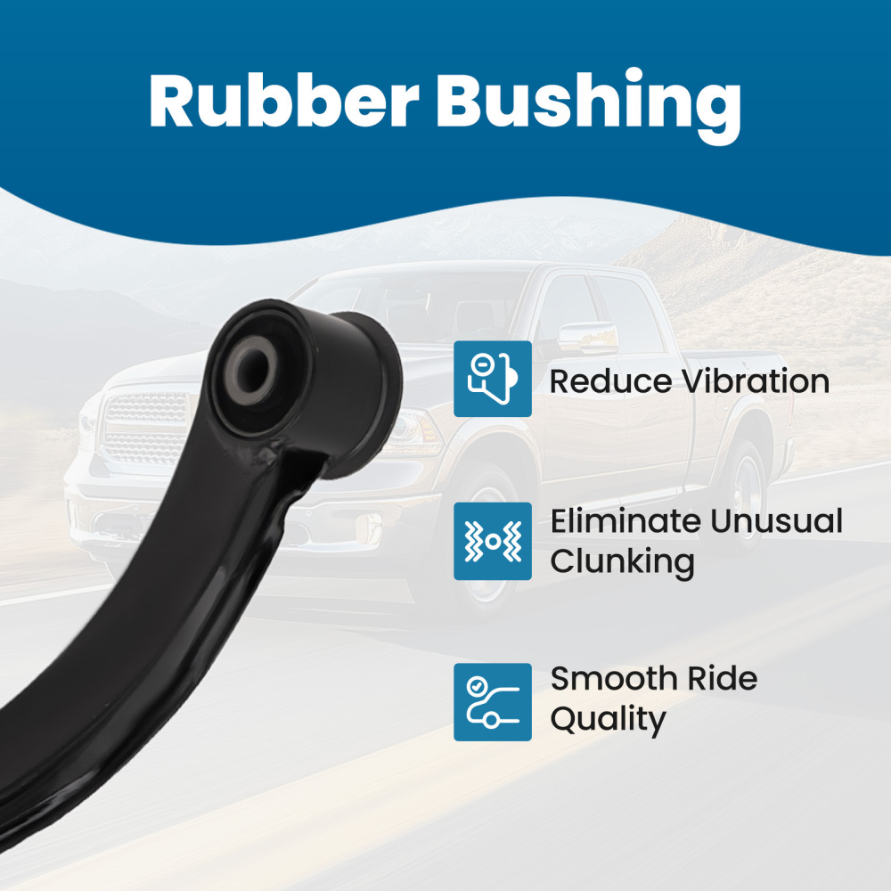 5-Lug Front upper Control Arm w/Ball Join Sway Bar Tierods compatible for RAM 1500 2009-12