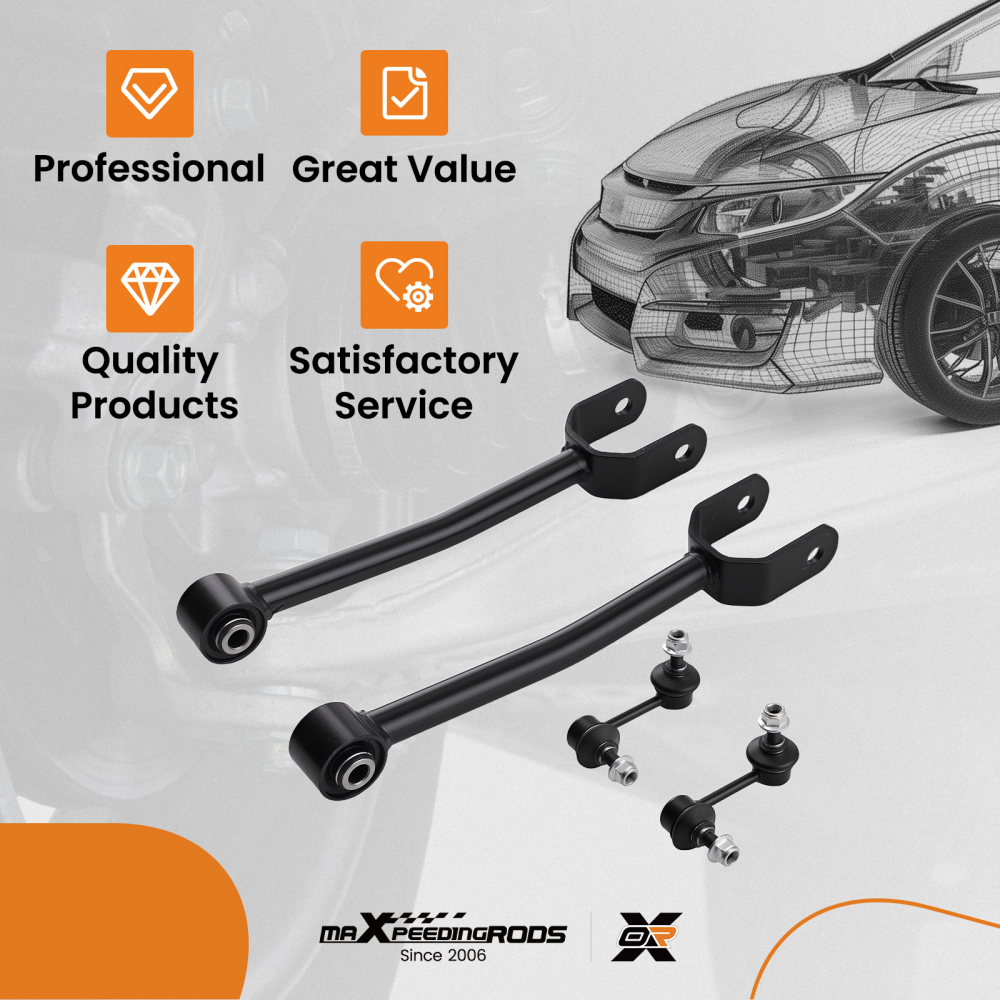 Rear Upper Suspension Control Arm Sway Bar Kit for 2011 - 2013 compatible for Dodge Avenger 200