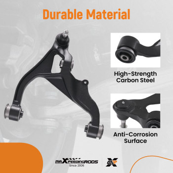 Front UpperLower Control Arms W/ball Joints Kit compatible for Ram 1500 2013 - 2018 4WD