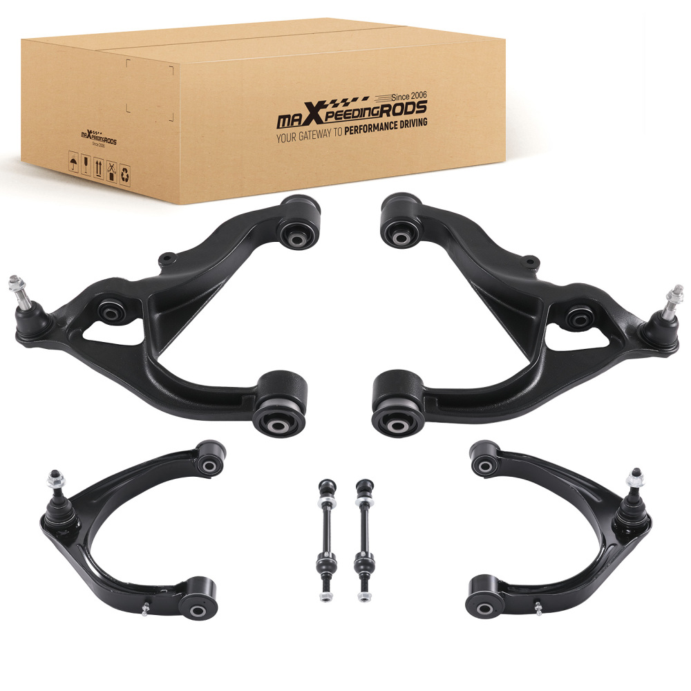 Front UpperLower Control Arms W/ball Joints Kit compatible for Ram 1500 2013 - 2018 4WD