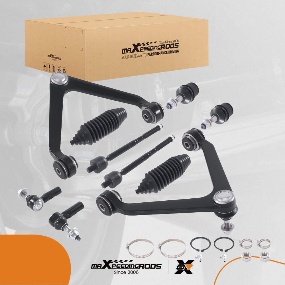 Front Upper Control Arms Inner Outer Tie Rods compatible for Dodge Durango compatible for Chrysler Aspen