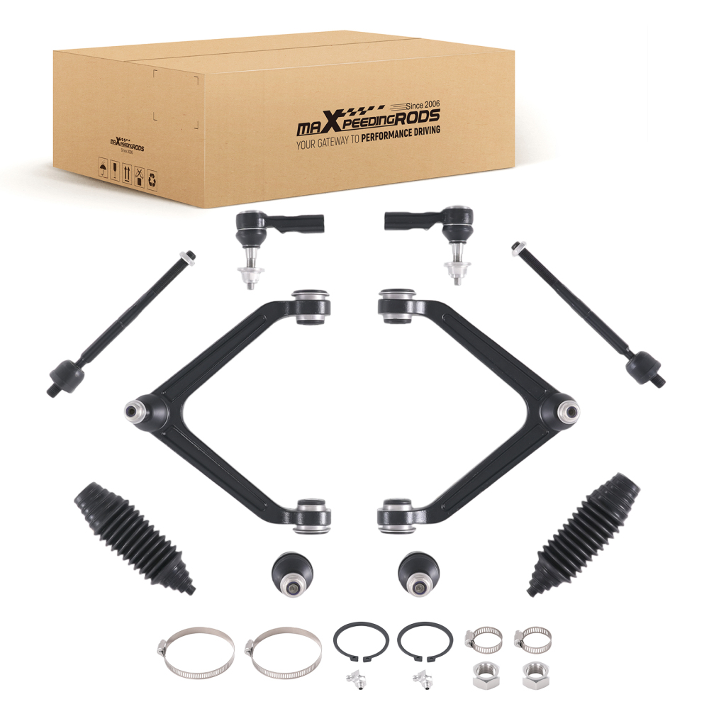 Front Upper Control Arms Inner Outer Tie Rods compatible for Dodge Durango compatible for Chrysler Aspen