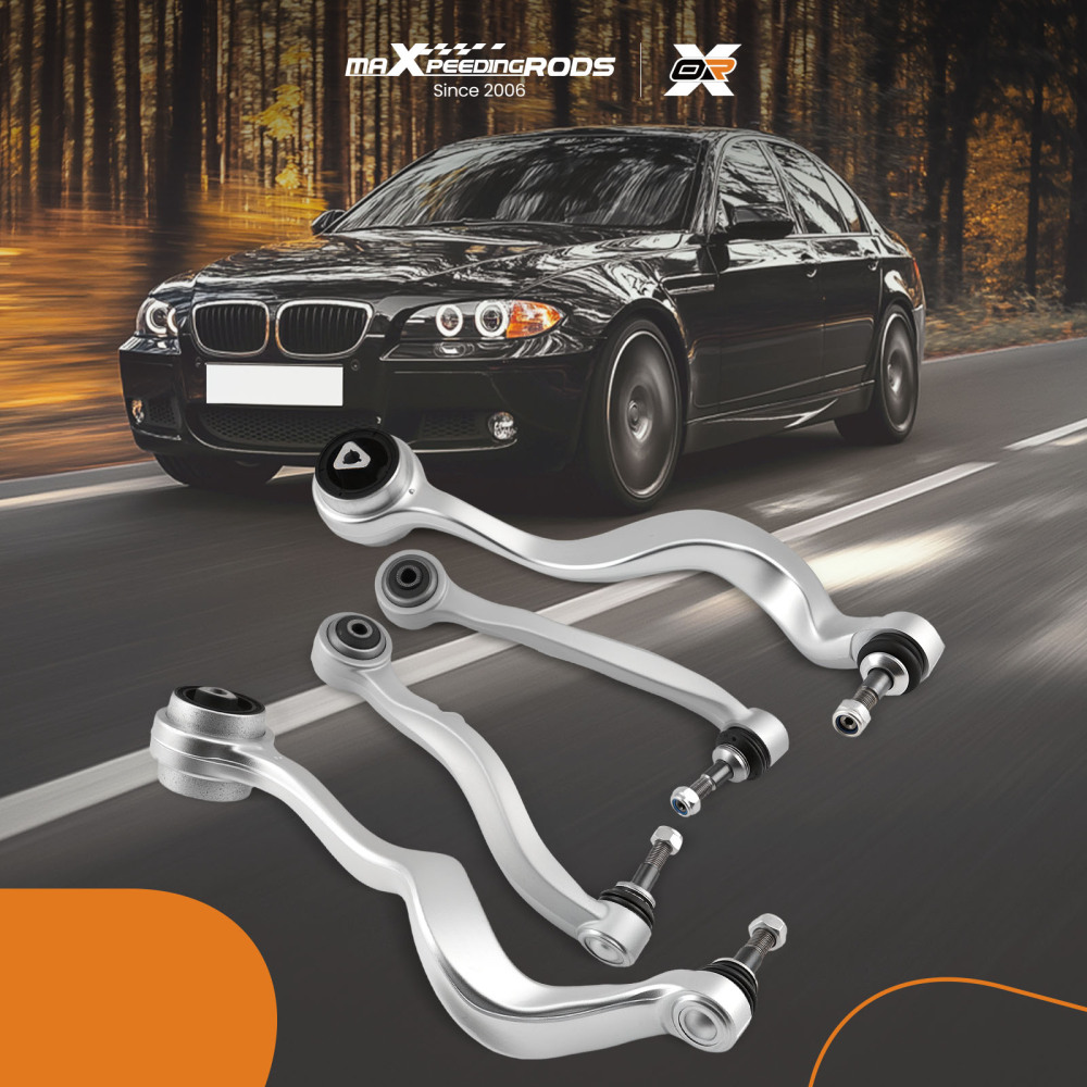 4X BRACCI DI CONTROLLO DELLA SOSPENSIONE ANTERIORE INFERIORE compatibile per BMW 5ER E60 E61