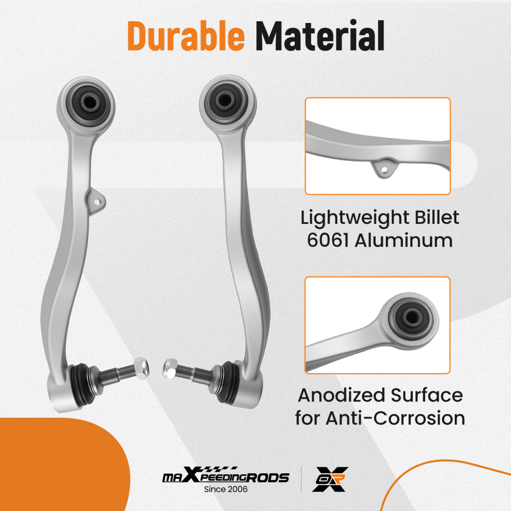 4X BRACCI DI CONTROLLO DELLA SOSPENSIONE ANTERIORE INFERIORE compatibile per BMW 5ER E60 E61