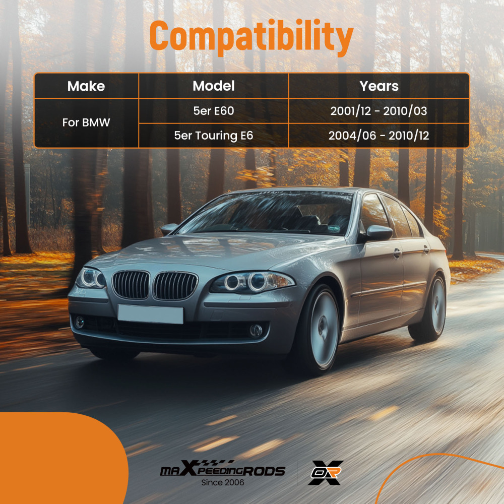 4X BRACCI DI CONTROLLO DELLA SOSPENSIONE ANTERIORE INFERIORE compatibile per BMW 5ER E60 E61