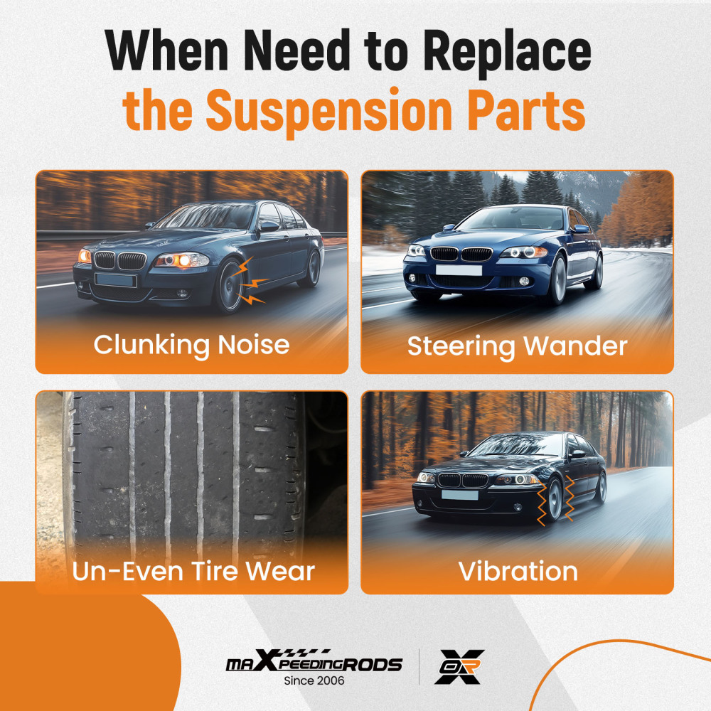 4X BRACCI DI CONTROLLO DELLA SOSPENSIONE ANTERIORE INFERIORE compatibile per BMW 5ER E60 E61