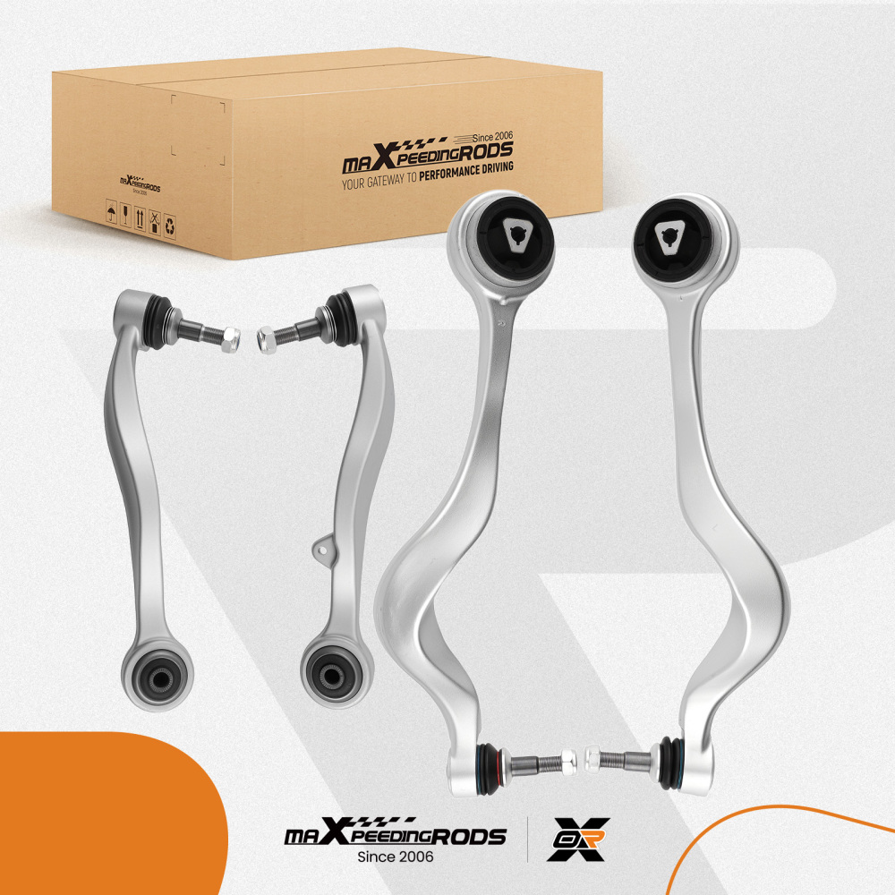 4X BRACCI DI CONTROLLO DELLA SOSPENSIONE ANTERIORE INFERIORE compatibile per BMW 5ER E60 E61