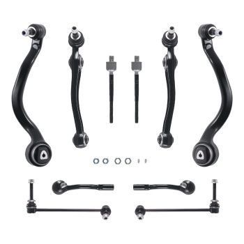 8x Front Bottom Suspension Wishbone Track Control Arms compatible for BMW X5 X6 E70 E71 E72