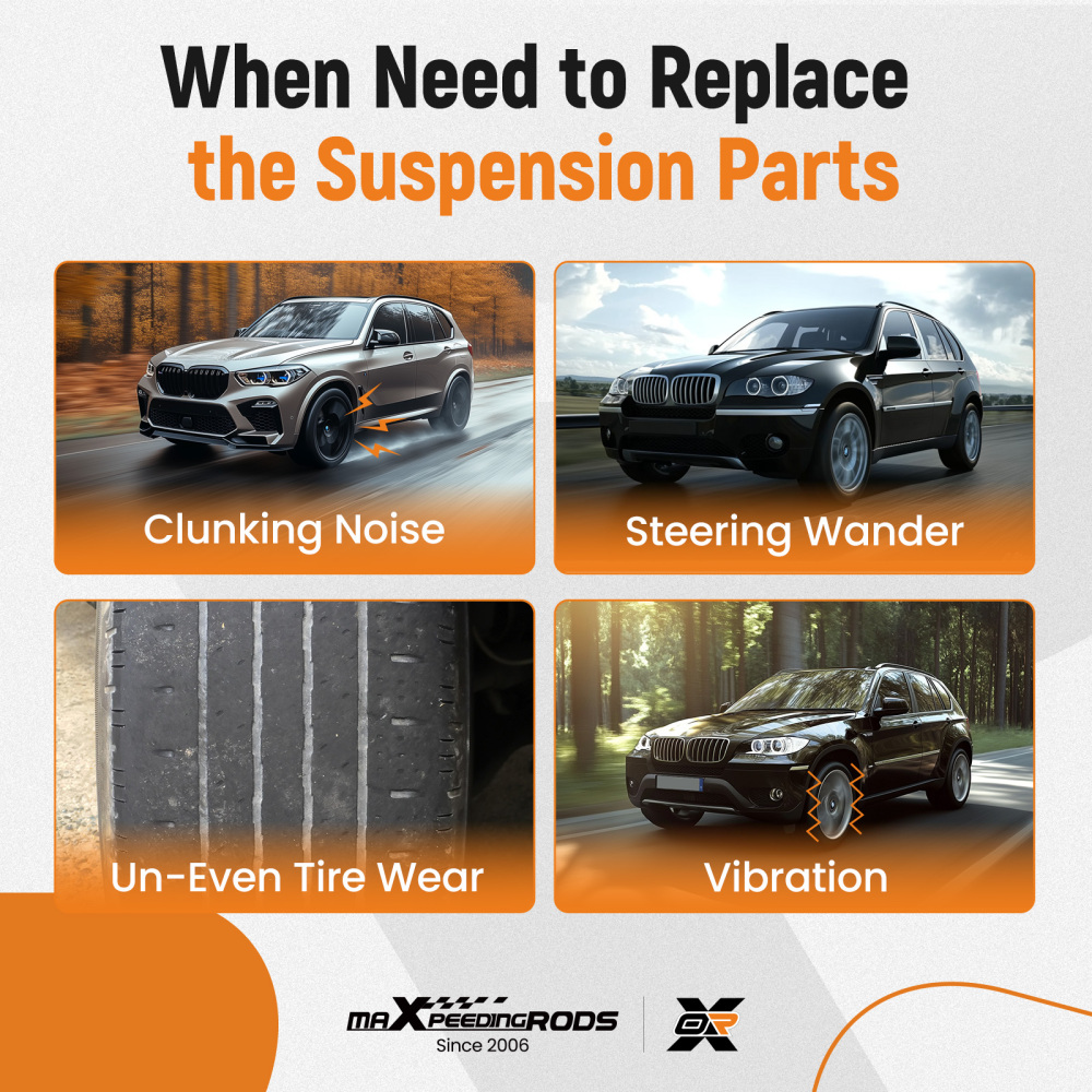 8x Front Bottom Suspension Wishbone Track Control Arms compatible for BMW X5 X6 E70 E71 E72