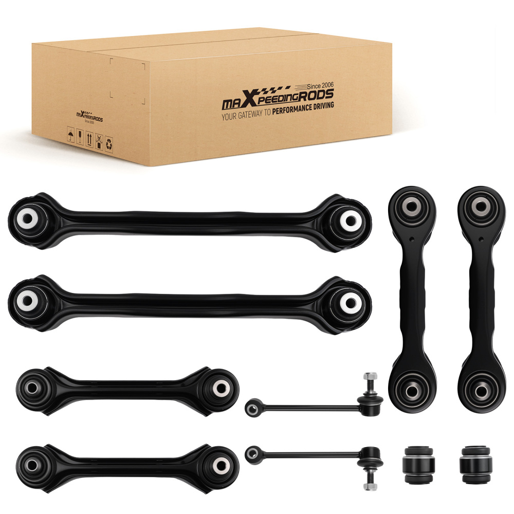 10pcs Rear Wishbone Suspension Control Arm Set compatible for BMW 1 Series E81 E87 E82 E88