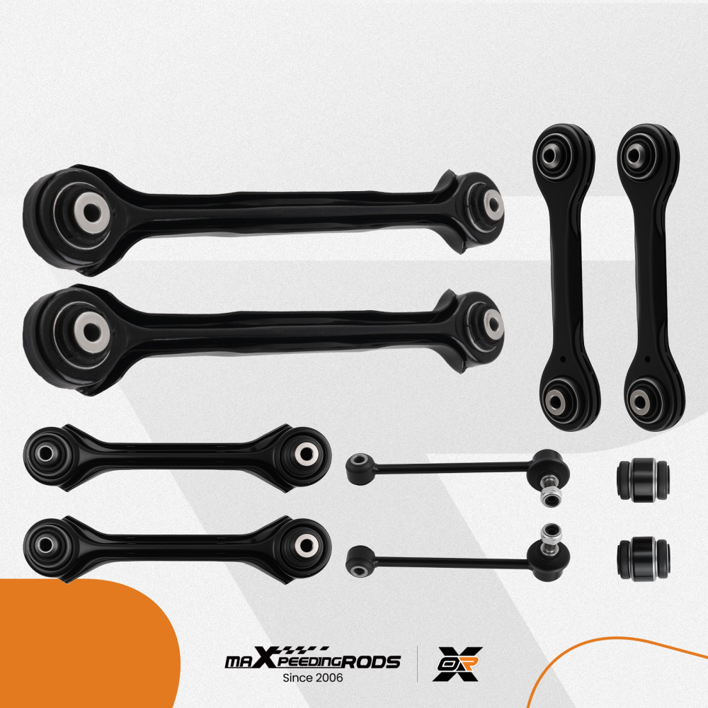 10pcs Rear Wishbone Suspension Control Arm Set compatible for BMW 1 Series E81 E87 E82 E88