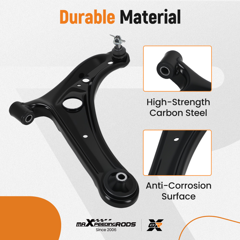 Control Arm Assembly Front Lower Right compatible for Toyota Echo 2000-2005 K620364