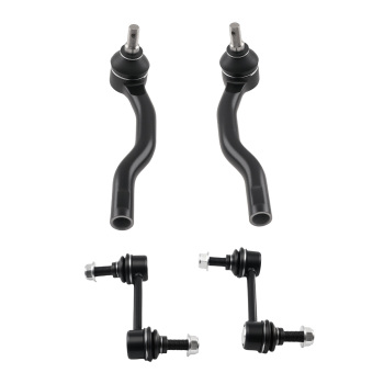 6pcs Front Lower Control Arms Sway Bar Links Tie rod compatible for Ford Edge MKX 2007-2015