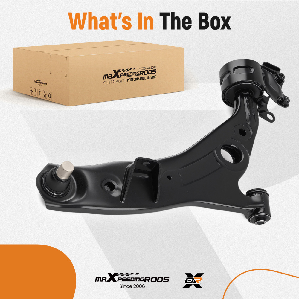 1x Front Lower Right Control Arm w/ Ball Joint compatible for FORD Edge MKX 2007-2014 2015