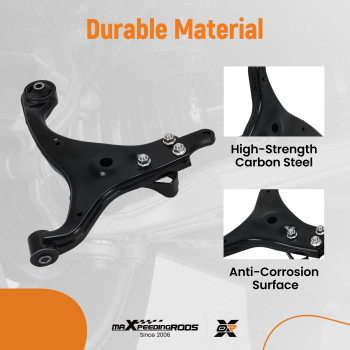 Front Left Lower Control Arm compatible for Hyundai Elantra 2007 - 2012 K641580 521731