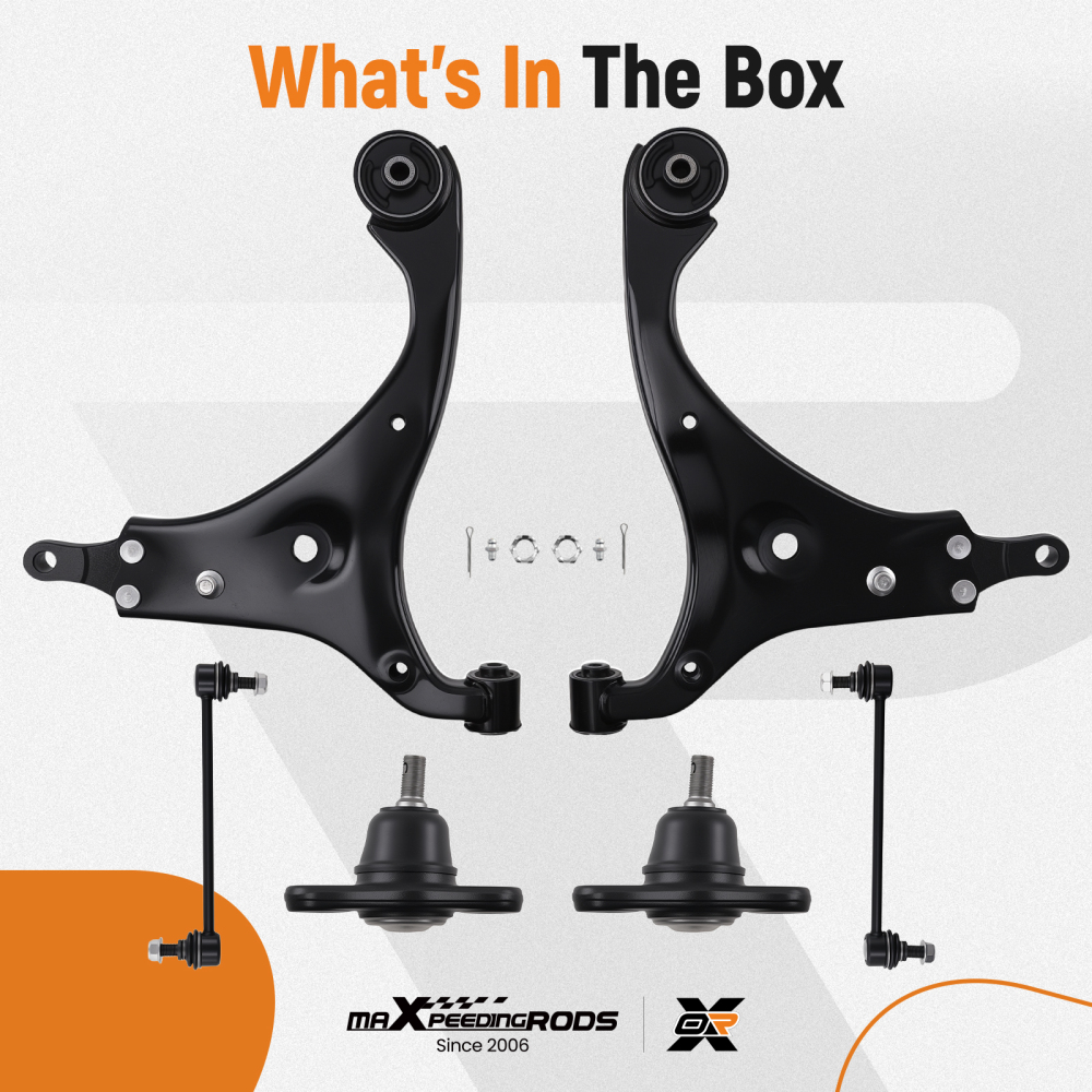 Front Lower Control Arm w/Ball Joint Sway Bar Link compatible for Hyundai Elantra 2009-2012