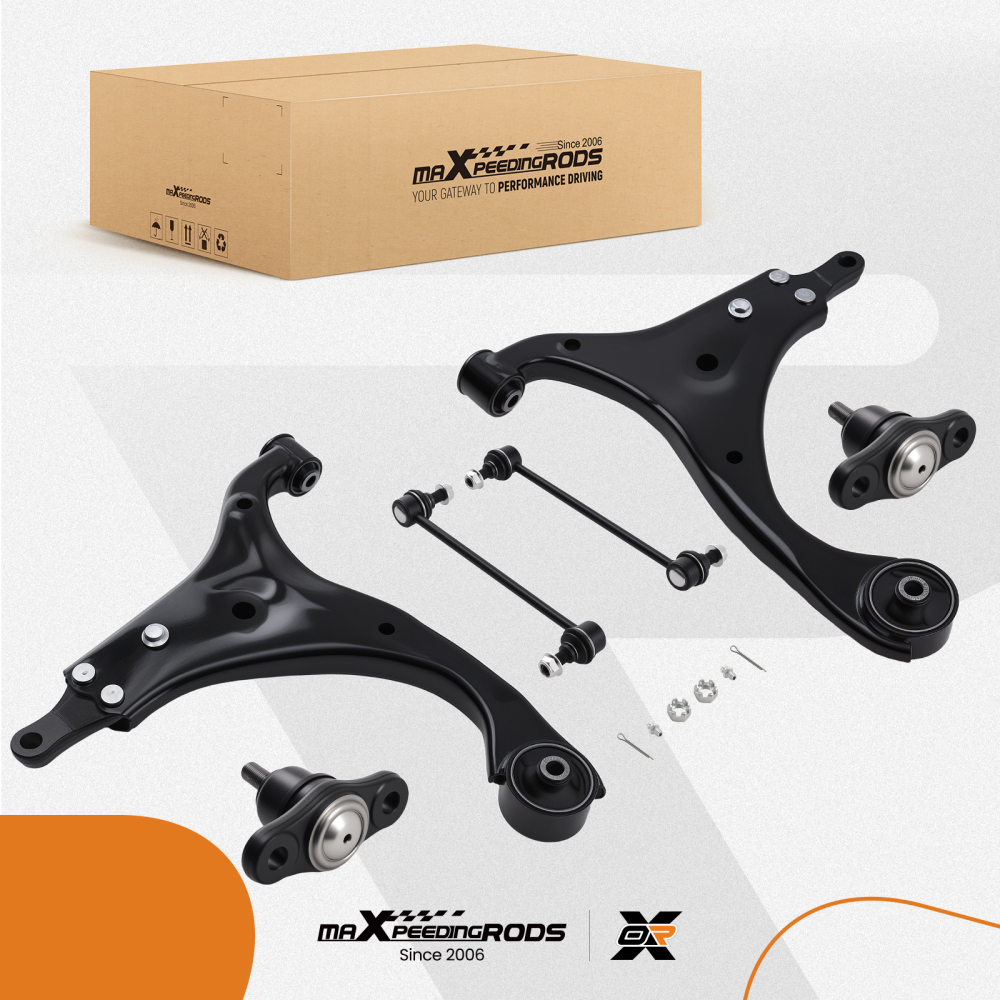 Front Lower Control Arm w/Ball Joint Sway Bar Link compatible for Hyundai Elantra 2009-2012