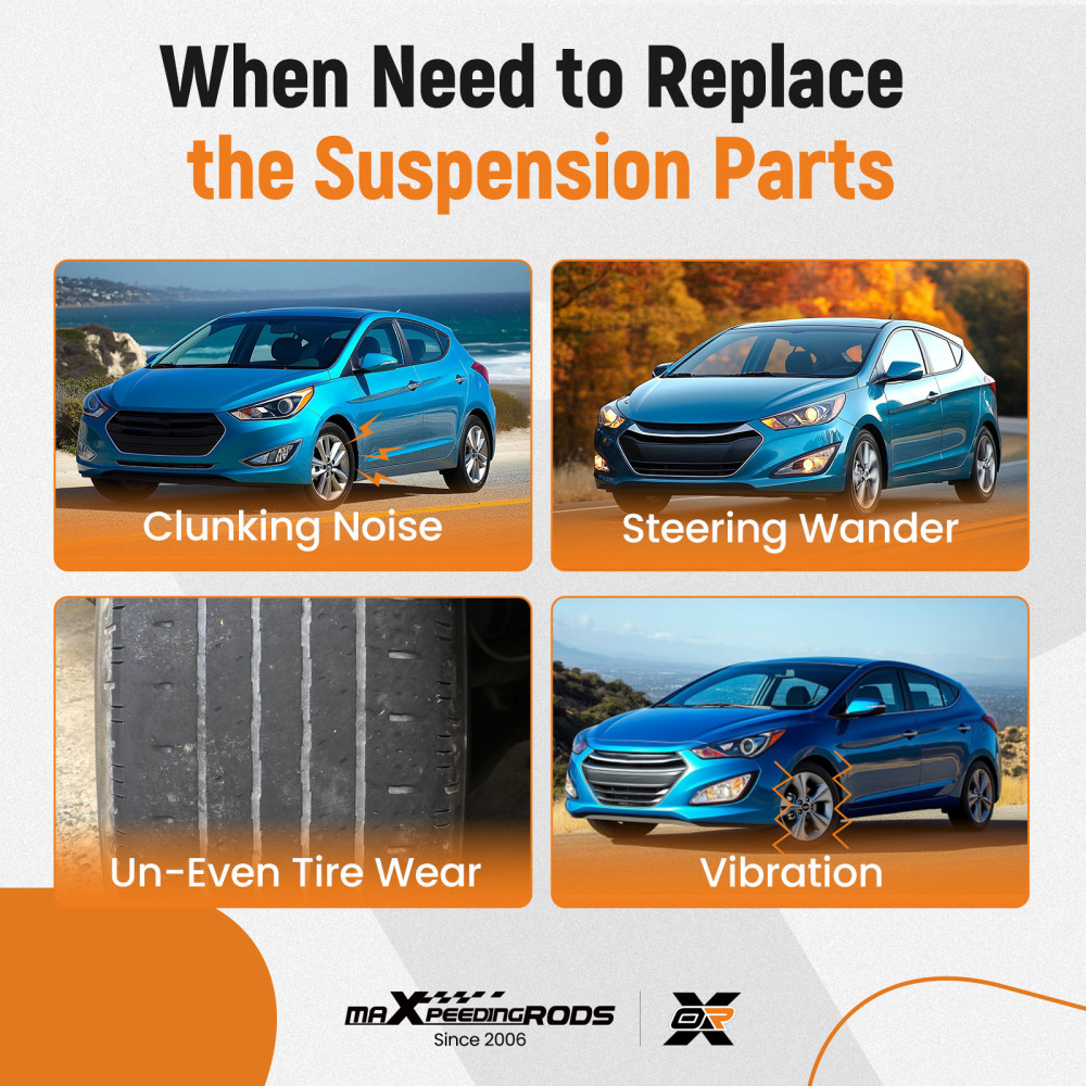 8x Front Lower Control Arm Ball Joint Driver compatible for Hyundai Elantra 2.0L 2009-2012