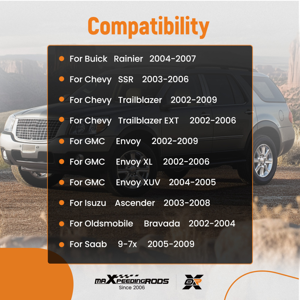 Rear Upper Left Control Arm For 2002-2009 compatible for GMC Envoy compatible for Chevy Trailblazer compatible for EXT