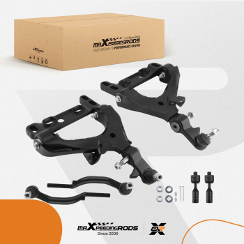 6x Front Lower Control Arms Tie Rods for 2004-2007 compatible for Chevy Trailblazer compatible for GMC Envoy