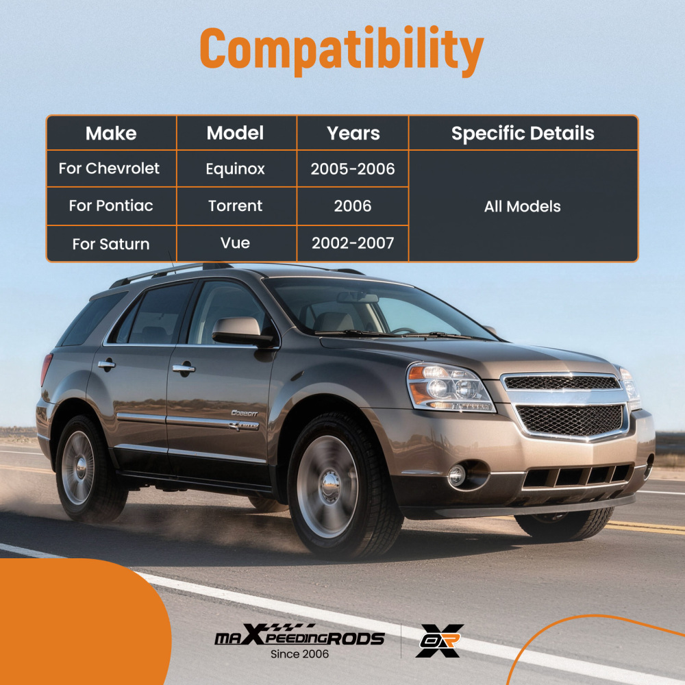 8pcs Front Lower Control Arms Sway Bar Tie Rods for 2002-2007 compatible for Saturn Vue compatible for Equinox