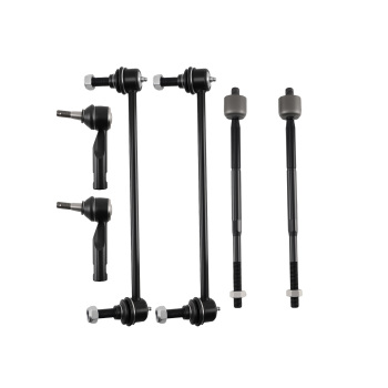 Front Lower Control Arms Sway Bar Tie Rods Ends compatible for Pontiac Torrent 2006 - 2007