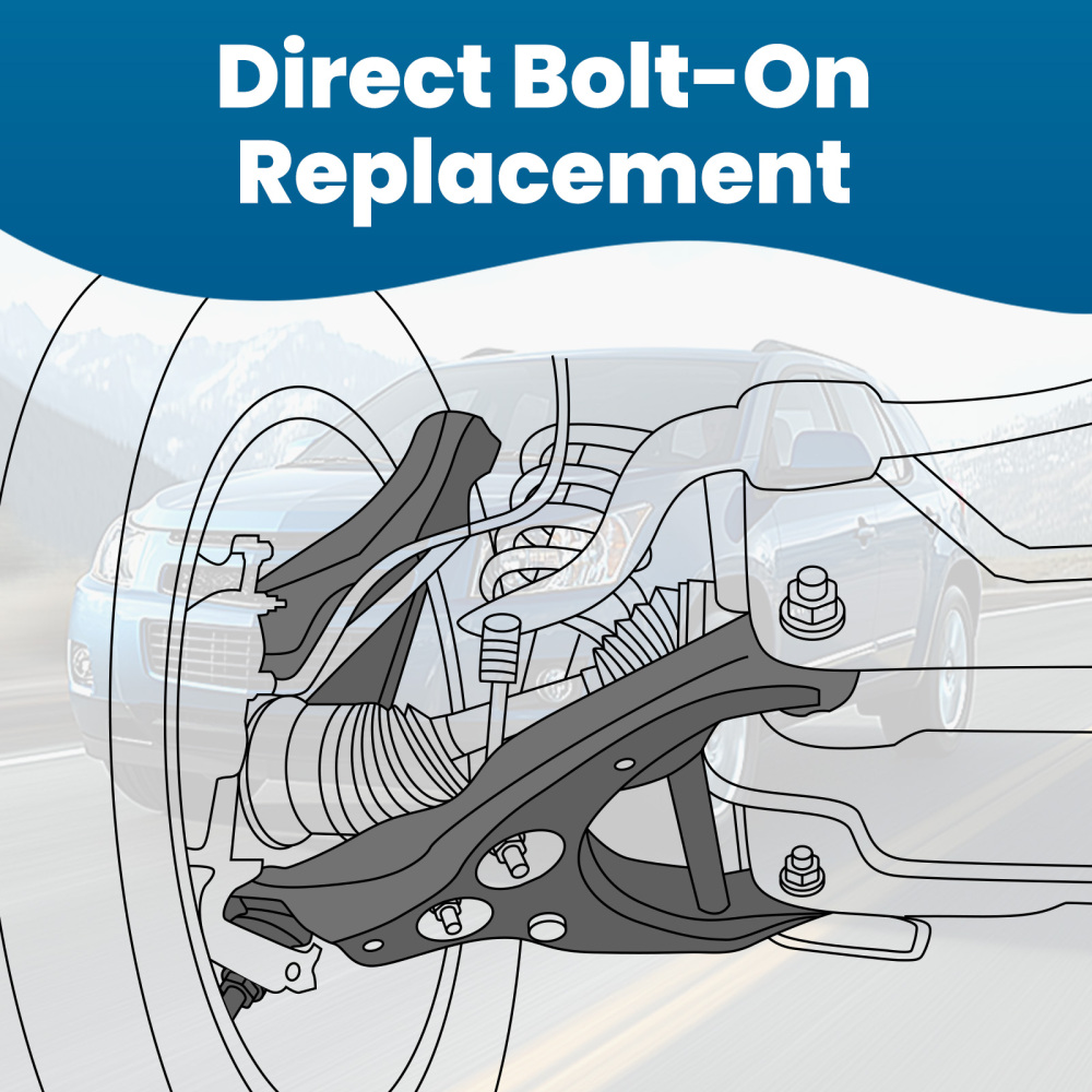 2x Suspension Front Lower Control Arm w/Ball Joints compatible for Chevy Equinox 2005 -2009