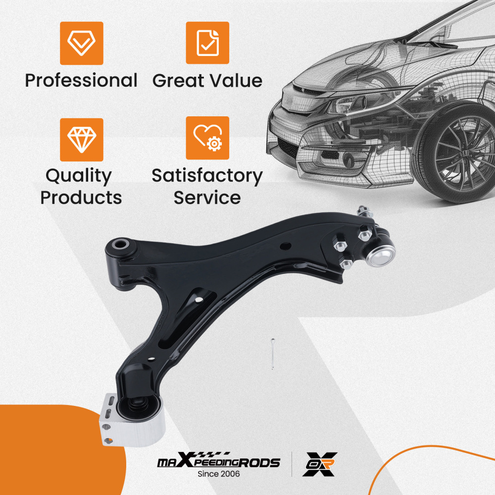 Front Lower Left Control Arm w/Ball Joint for 2005 2006 2007-2009 compatible for Chevy Equinox