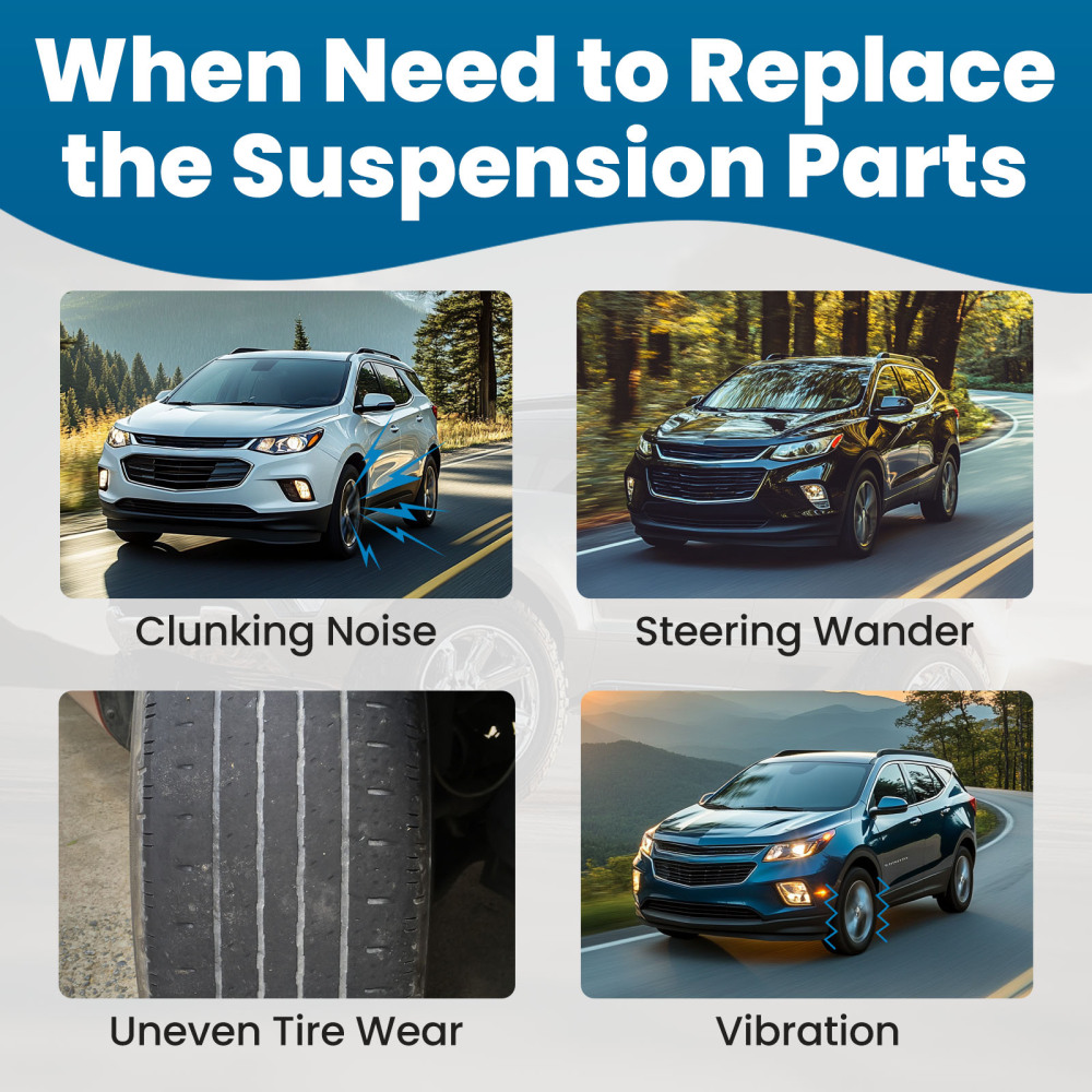 10x Front Lower Control Arms Sway Bar Tie Rods compatible for Chevy Equinox 2010-2017 2.4L