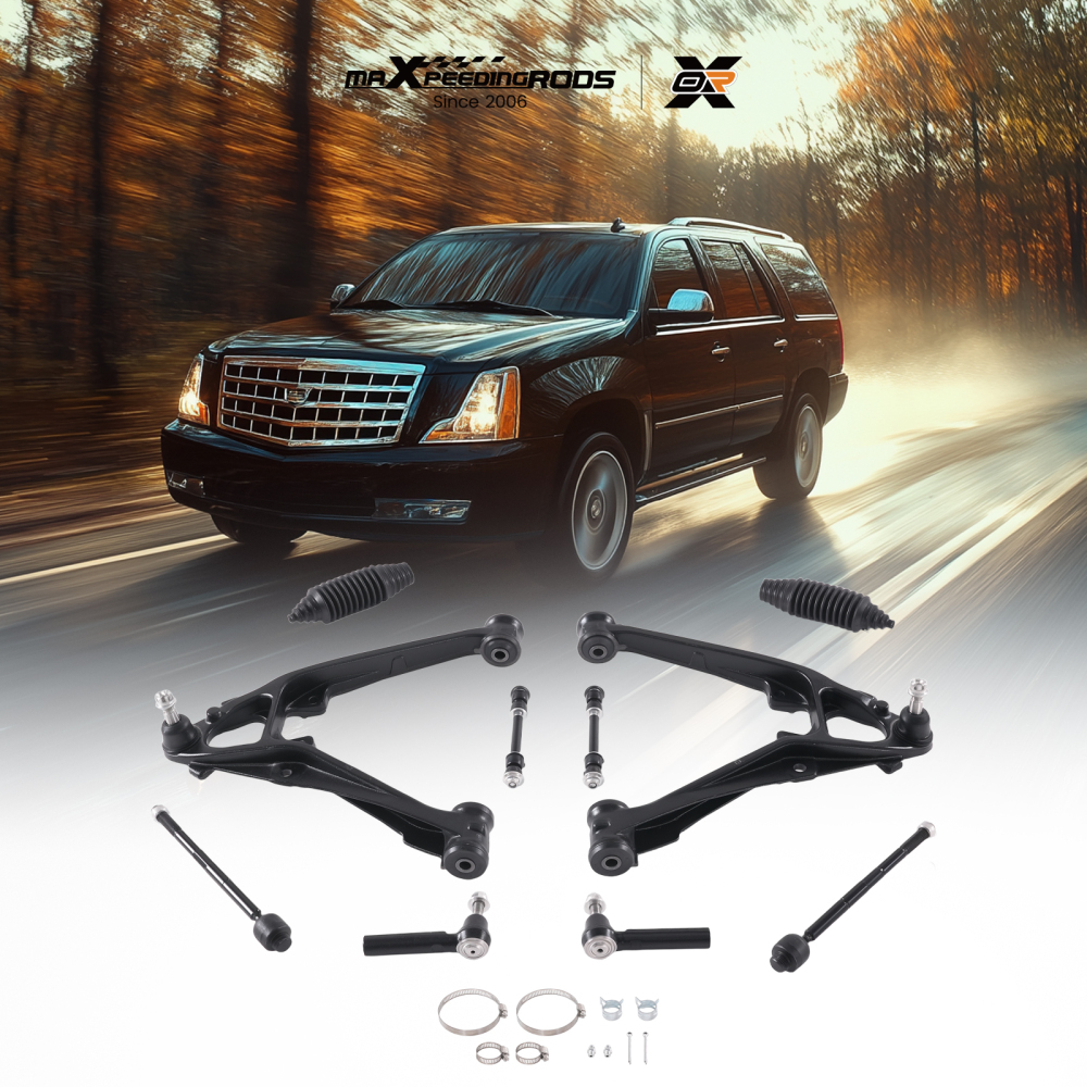 10x Front Lower Control Arms Kit for 2007-2012 2013 compatible for Chevy Silverado Sierra 1500