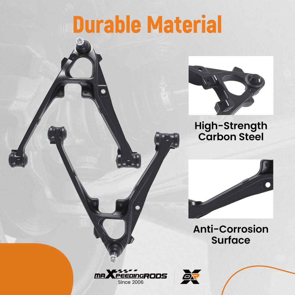 10x Front Lower Control Arms Kit for 2007-2012 2013 compatible for Chevy Silverado Sierra 1500