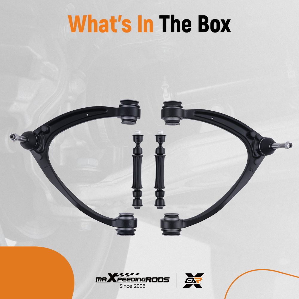 Front Upper Control Arms Sway Bar Kit for 2007-2013 compatible for Silverado Sierra 1500 14-16