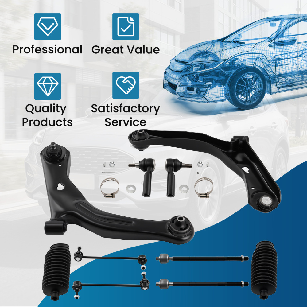 Complete Control Arm Kit compatible for Ford Escape Tribute 2001-2004 K80397 ES3631