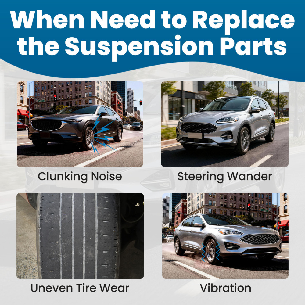 Complete Control Arm Kit compatible for Ford Escape Tribute 2001-2004 K80397 ES3631