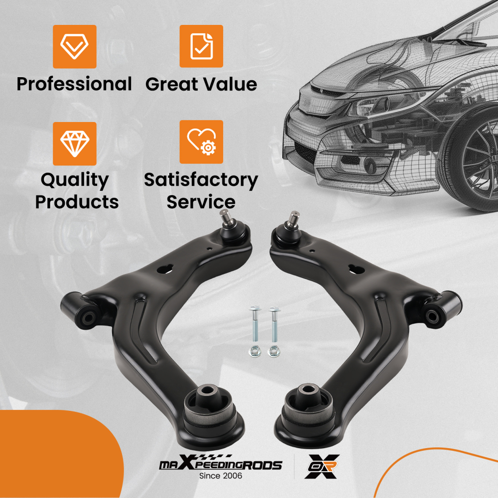 Front Lower Control Arms compatible for Ford Escape compatible for Mazda Tribute 2001-2004 K80397 K80398