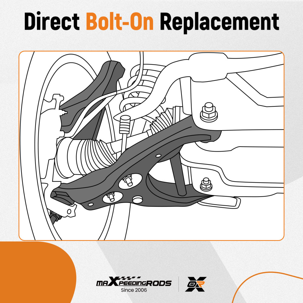 RK623209 Front Right Lower Suspension Control Arm and Ball Joint Assembly Compatible for Ford Escape