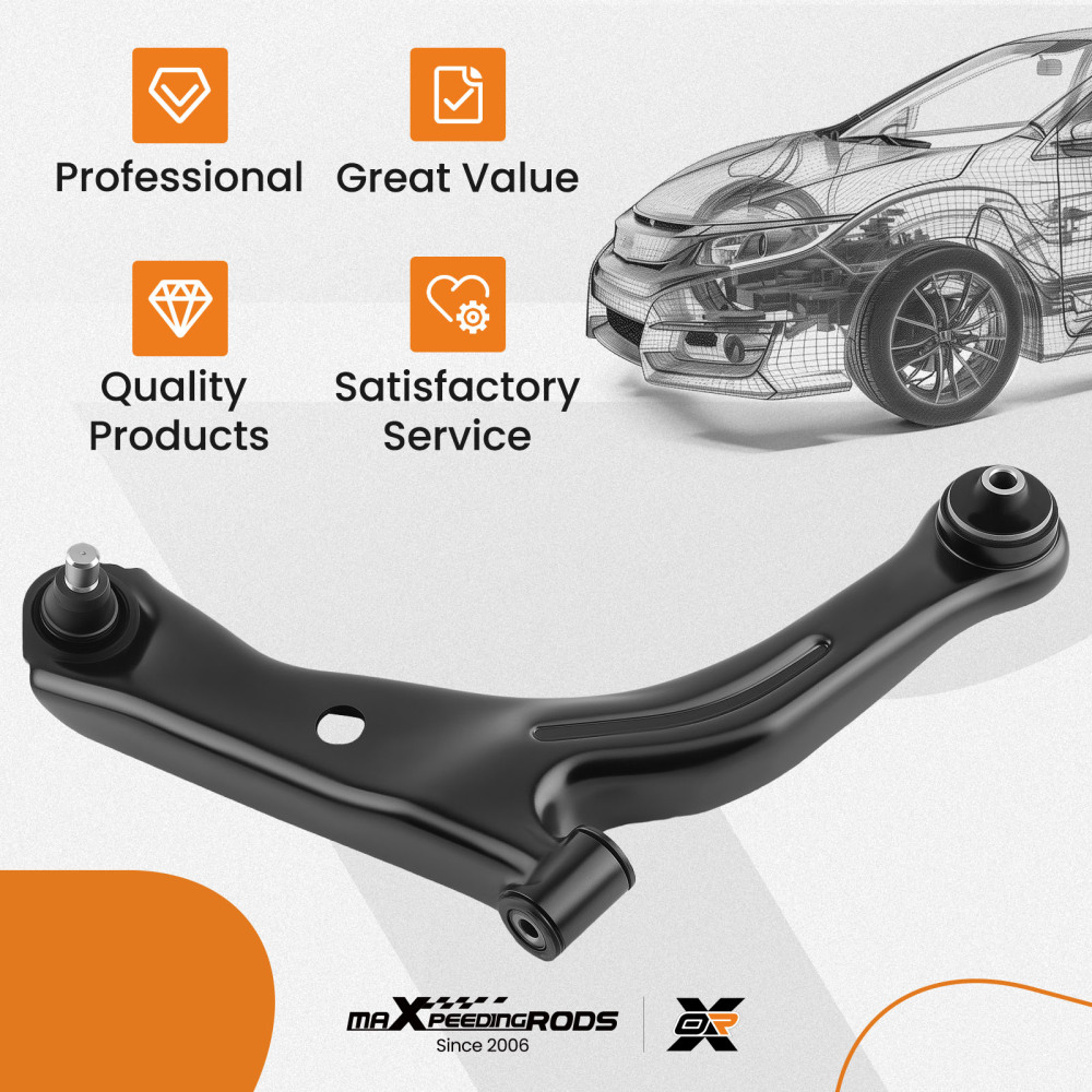 RK623209 Front Right Lower Suspension Control Arm and Ball Joint Assembly Compatible for Ford Escape