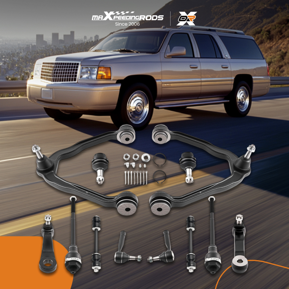 12x Front Upper Control Arms Lower Ball Joint Kit for 1999-2006 compatible for Silverado 1500